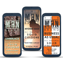 The Man Brand Solid Cologne Sample Set - Mens Sample Cologne Pack - Mens fragrance Sampler Set - Mens Travel Size Cologne Sampler Set (The Triad