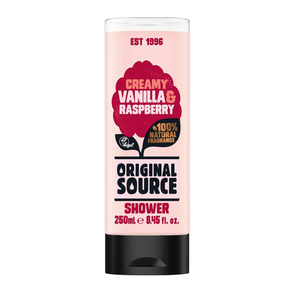 Cussons Vanilla Milk and Raspberry Original Source Shower Gel