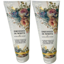 Bath & Body Works gekleed in wit Ultieme hydratatie bodycrme 8 ounces, pakket van 2