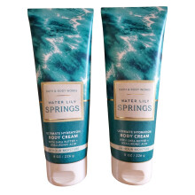 Bath & Body Works Water Lily Springs Ultimate Hydration Body Cream 8 Ounces, pakket van 2
