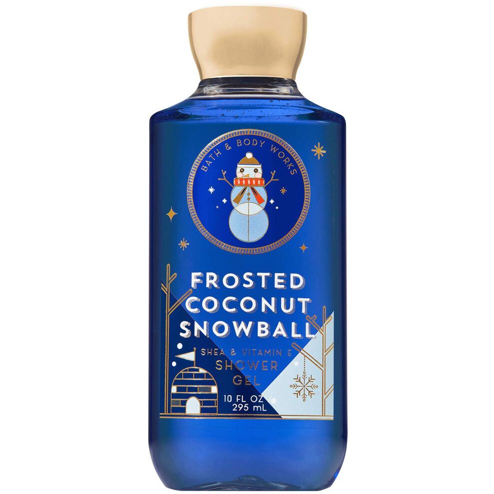 Bath & Body Works Bath And Body Works Frosted Coconut Snowball Shower Gel Wash 10 Ounce Full Size 2018 Version