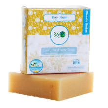 360Feel Bay Rum Seife - 5oz Handgemachte Seife mit natürlichem, würzig-süßem Duft