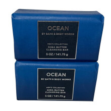 Bath and Body Works Ocean Shea Butter Cleansing Bar Soap 4,2 oz, elk pakket van 2