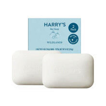 Harrys Bar Soap for Men Wildlands Scent 4 oz Body Soap Bars 2 Pack