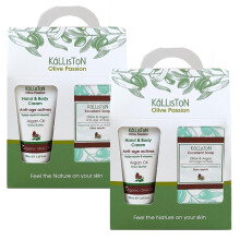 Kalliston Organic Cream and Organic Olive Oil Soap Bar Active Nourish Gift Set (Pack of 2) (Argan Oil Cream & Soap Bar)