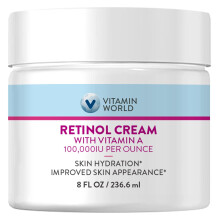 Vitamin World Retinol-Creme 100.000 IE 8 oz. Vitamin A Gesichtscreme