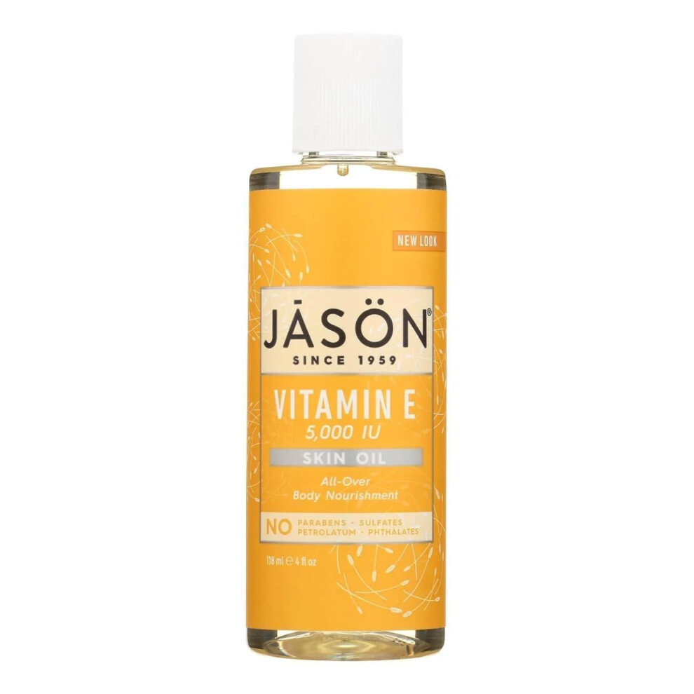 Vitamin E 5000 IU Oil  All Over Body Nourishment Jason Natural Cosmetics 4 oz Liquid