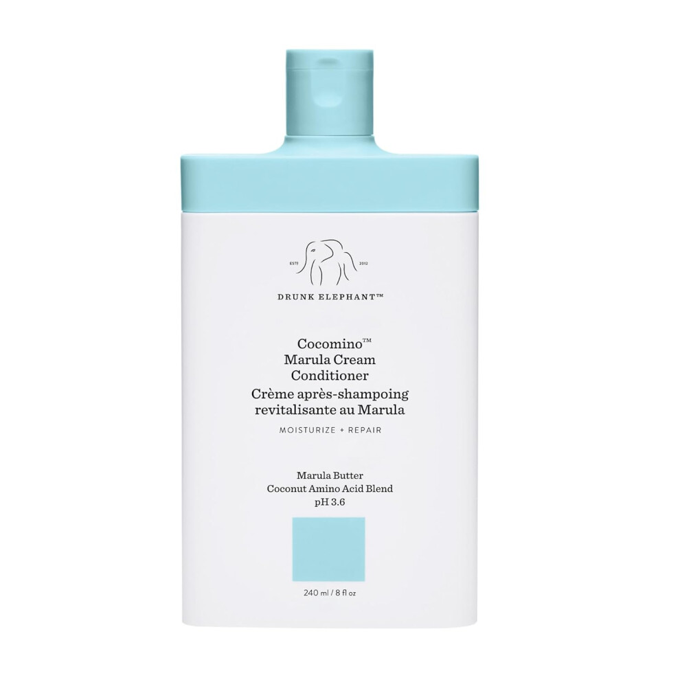 Drunk Elephant Cocomino Marula Cream Conditioner Concentrated and ScalpFriendly Nourishing Conditioner for Hair 240 mL  8 Fl Oz