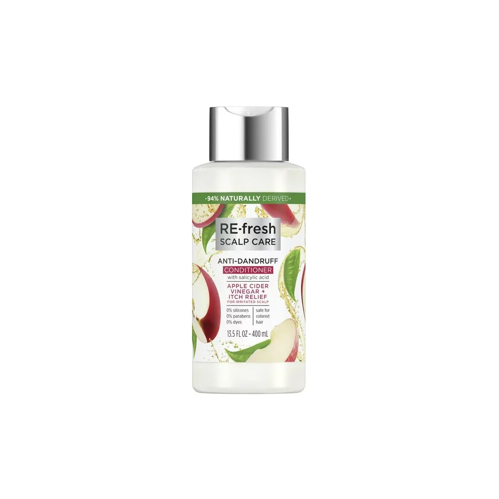 REfresh Scalp Care AntiDandruff Conditioner SiliconeFree Apple Cider Vinegar  Itchy Relief for Irritated Scalp 135 fl oz  Pack of 1