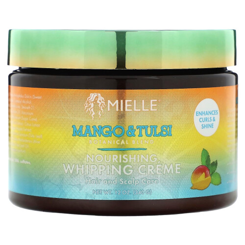 Mielle Mielle Crema Nutriente da Montare Mango e Tulsi 12 Oz (Confezione da 1)