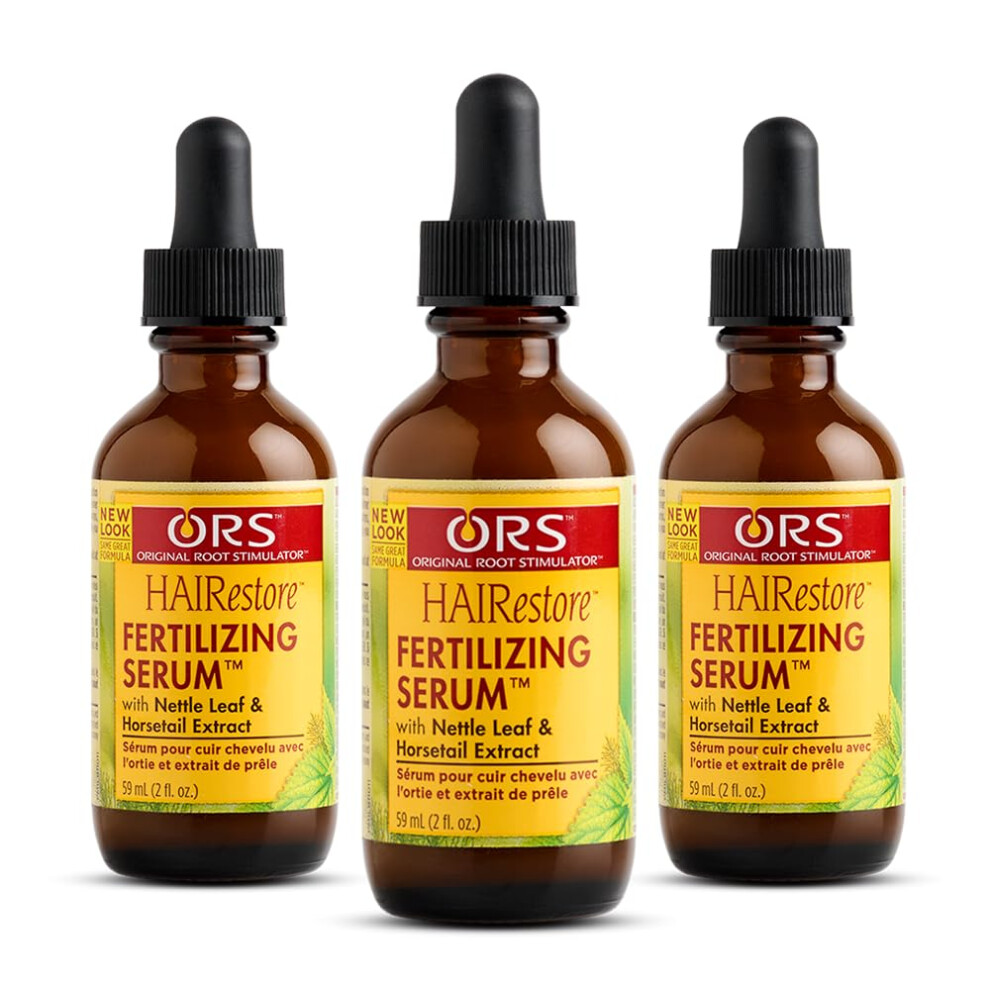 Ors Hairestore Fertilizing Serum With Nettle Leaf And Horsetail Extract 2 Ounces Pack Of 3