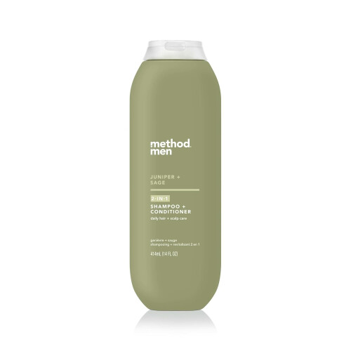 Method Method Men 2-i-1 Shampoo + Balsam Juniper + Sage 14 Ounces.