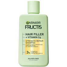 Champú Reparador Garnier Fructis Hair Filler con Vitamina Cg, Sin Sulfatos, 10.1 Fl Oz