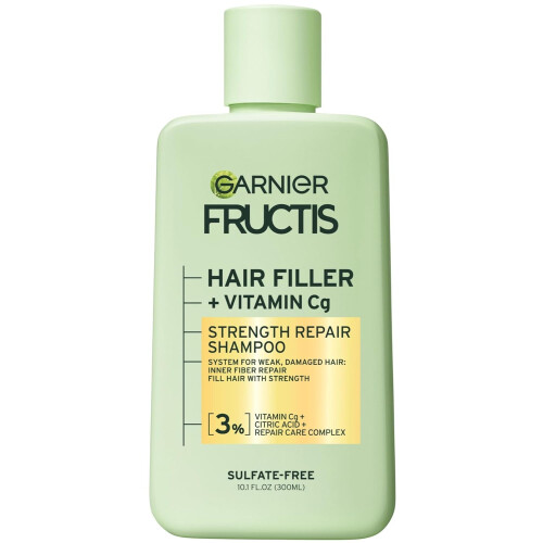 Garnier Garnier Fructis Σαμπουάν Επιδιόρθωσης Μαλλιών με Βιταμίνη Cg, Χωρίς Θειικά Άλατα, 10.1 Fl Oz