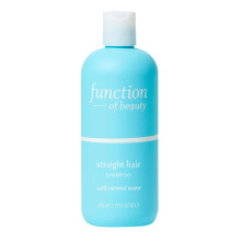 Function of Beauty Shampoo fr glattes Haar, 325 ml formuliert mit Kokosnusswasser, um sulfatfreie, anpassbare Haarpflege mit Feuchtigkeit zu verso