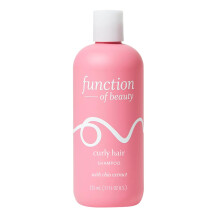 FUNCTION OF BEAUTY Curly Hair Shampoo 11 oz Formulated with Chia Extract to Define and Shape Curls Sulfate Free Customizable Haircare