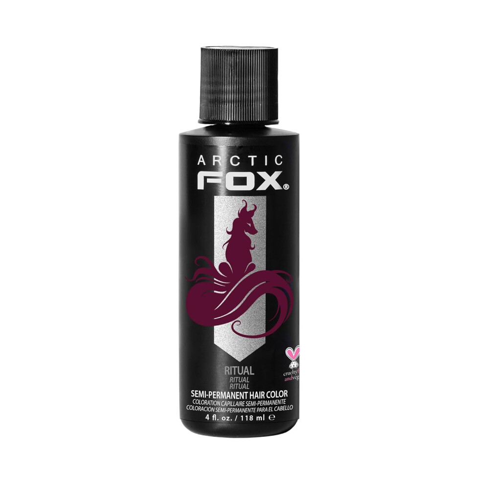Photos - Hair Dye ARCTIC FOX Vegan and Cruelty-Free Semi-Permanent Hair Color Dye (4 Fl Oz RITUAL)