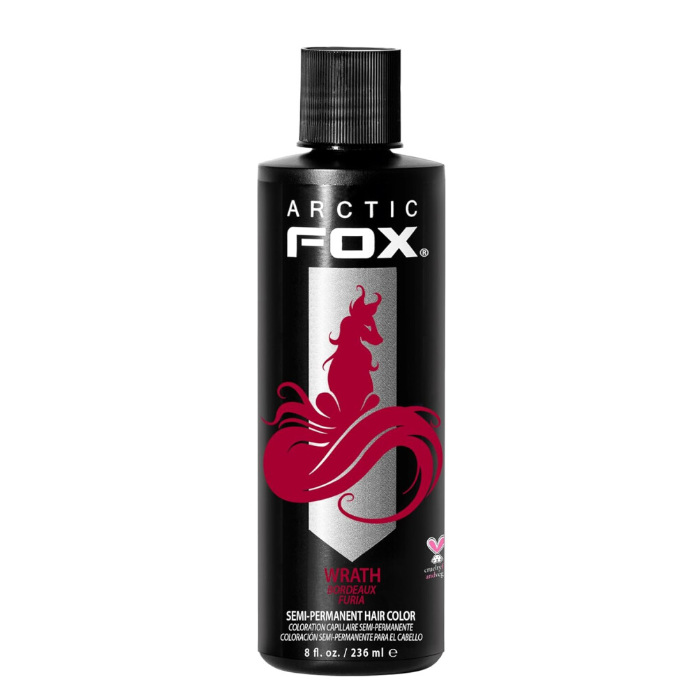 ARCTIC FOX Vegan and CrueltyFree SemiPermanent Hair Color Dye 8 Fl Oz WRATH-image-OPC-PGJ6VYC-NEW