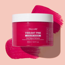 Pallure Color Pigment Refresher Mask Semi Permanent Hair Color Depositing Conditioner 8.5 Oz Vibrant Pink