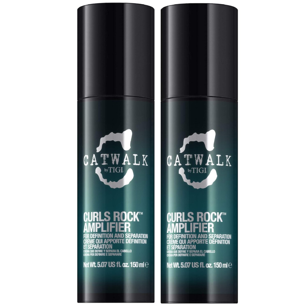 Tigi CatwalkSet of 2 Curlesque Curls Rock Amplifier  Cream to Define  Seperate 150ml each by TIGI
