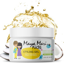 Gel di stile per capelli Maya Mari Kids con estratto di frutta di cocco | Gel per capelli per bambini sicuro e delicato | Prodotti per capelli per ba