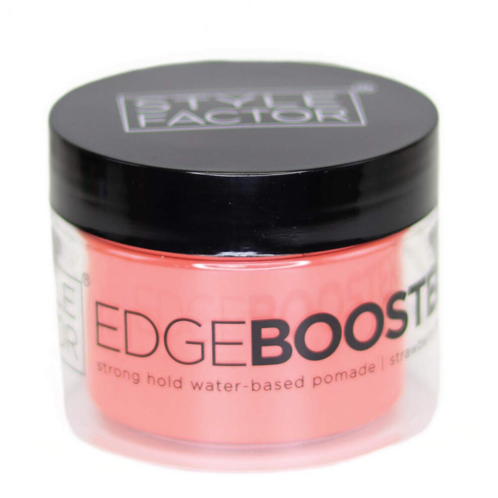 Edge Booster Style Factor Strong Hold Water Base Pomade Excellent For Taming Edges Braiding Hair Strawberry 338Oz