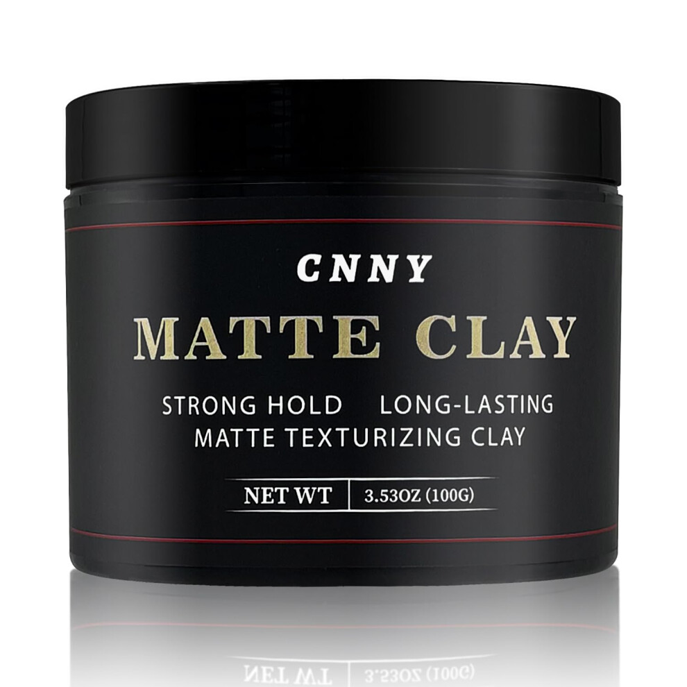 Crownnaturally Cnny Mens Hair Styling Clay 353 Oz Firm Hold Matte Finish Hair Clay With Natural Ingredients Add Volume Texture Premium Mens Hair Type