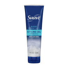 Suave Barber Essentials Styling Gel per uomo forte e bassa lucentezza senza fiocchi di qualit da barbiere 9 once