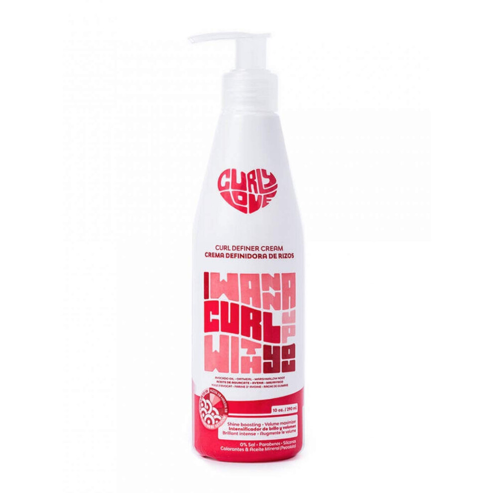 Love Afro Cosmetics Cream Curly Love Curl Definer Styling 10 Oz 290Ml For More Defined Hydrated And Shiny Curls