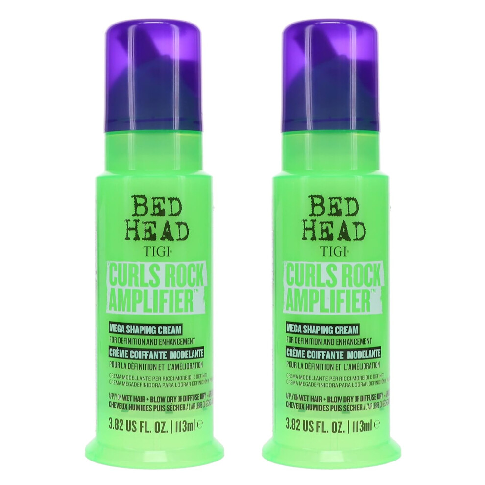 Bed Head by TIGI Curls Rock Amplifier Curly Hair Cream for Defined Curls 38 oz Pack of 2