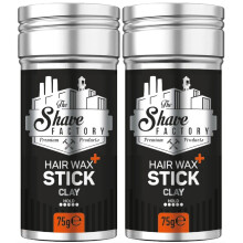 The Shave Factory Haarwachs-Stick, Langanhaltendes Styling, 2.7 Oz (75G), 2 Stück