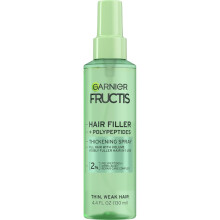 Garnier Fructis Hair Filler Fullness Repair Spray espessante spray volumizante com polipeptdeos e complexo de reparo capilar para cabelos finos