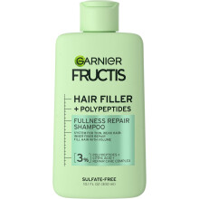 Garnier Fructis Hair Filler Fullness Repair Shampoo  Volumizing Shampoo with Polypeptides and Hair Repair Complex for Thin  Weak Hair  10.1 Fl Oz