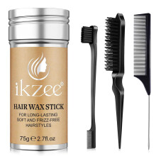 IKZEE Haar Wax Stick Slick Stick Borstelset Styling Wax Stick voor Haar Haar Wax Stick Borstel voor Flyaways Teasing Brush voor Haar Styling