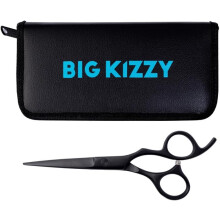 Big Kizzy Cutting Shears - blend in extensions layer & texturize - sharp stainless steel hair cutting scissors for extensions wigs hair piece