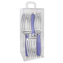 Olivia Garden Finger Brush ScalpHugging Vented Paddle Hair Brush 3Piece Kit