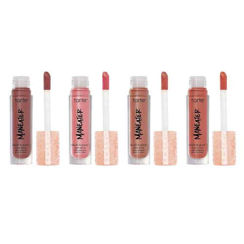 set di blush paffuto Tarte Maneater Cheek - Buff rosa e lampone