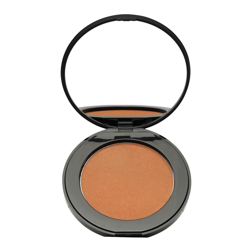 Natio Australia Mineral Pressed Powder Bronzer  Warm Toned Medium Shade Bronzer Powder  Shimmery Finish  Vegan  Sunswept  07 oz