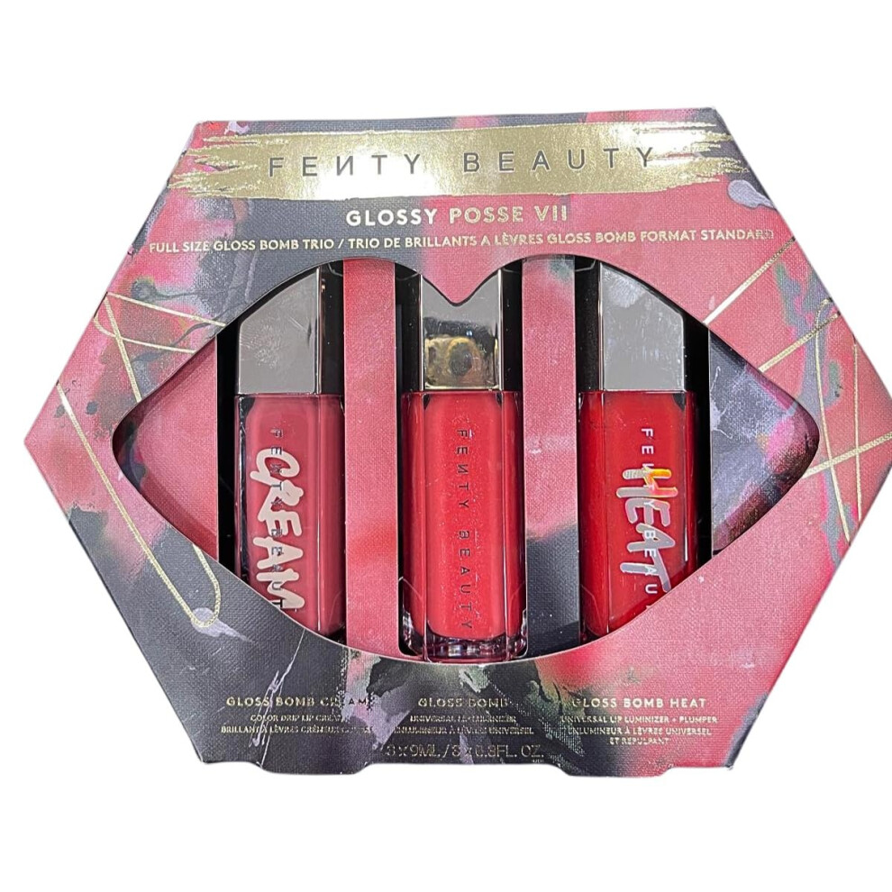 FENTY BEAUTY Glossy Posse VII FullSize Gloss Bomb Trio