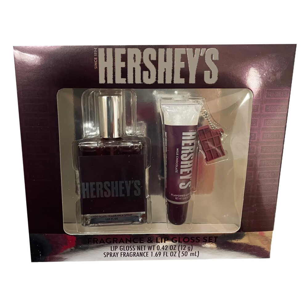Smag Skã¸Nhed Brown Taste Beauty 2Piece Milk Chocolate Scented Fragrance And Flavored Lip Gloss Set By Hershey