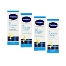 Crema Vaseline Cuidado Intensivo, Alivio Para Piel Agrietada, Paquete de 4. 1.41 FL Oz Cada Uno