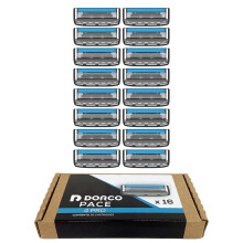 Dorco Pace 4 Pro - Barbermaskine med fire blade - 16 patroner (ingen hndtag)