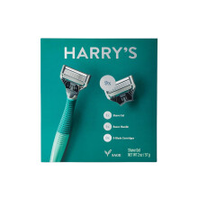 Harry's Rasier-Set für Männer - Rasierergriff, 9 Rasierklingen-Nachfüllungen, Rasierschaum - Geschenkset für ihn - Salbei