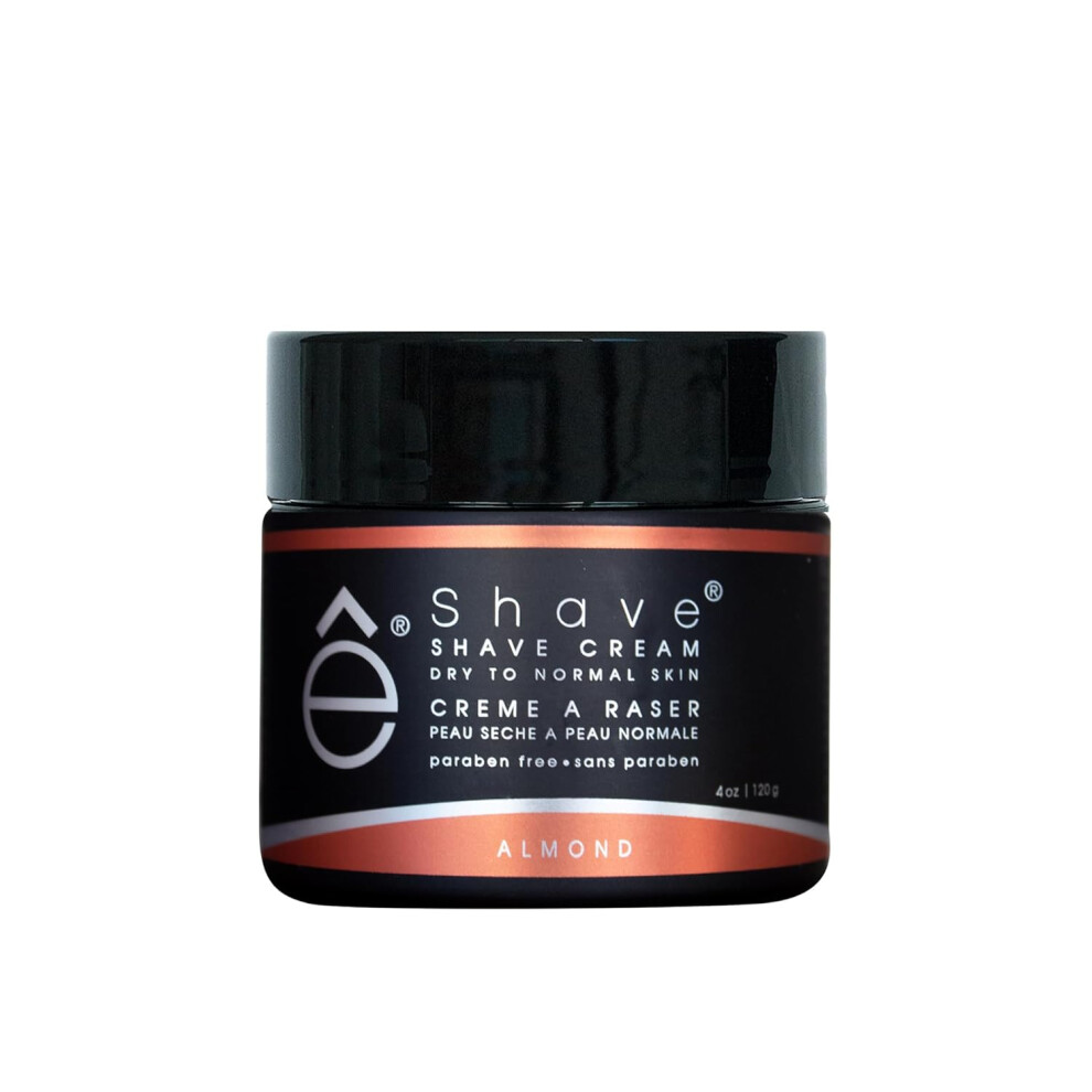 Êshave Shaving For Men 4 Oz Almond Prevents Shaving Irritation And Razor Burn Generates A Rich Lather For A Soft Silky Smoothest Shave Cream