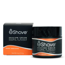 eShave Rasiercreme fr Mnner mit Orangen-Sandelholz verhindert Rasurreizungen und Rasurbrand, erzeugt einen reichhaltigen Schaum fr ein weiches