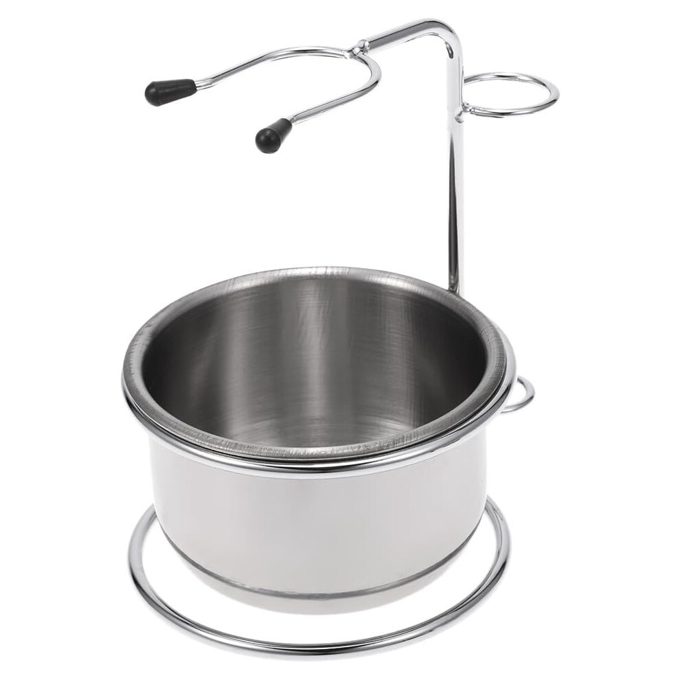 Self 2 In 1 Raser Bol Se Raser Le Rasage Tasse De Rasage + Support De Rasage De Lame De Rasoir Pour Hommes-image
