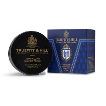 Truefitt & Hill Rakkräm Skål - Trafalgar - Premium Glycerinbaserad Lather, Mjuk Glid och Fukt för en Lyxig Rakning - 6.7 oz