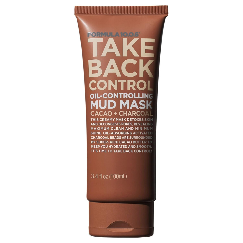 FORMULA 1006  Take Back Control OilControlling Mud Mask  Creamy Mud Mask Detoxes Skin  Decongests Pores 34 fl oz 100ml