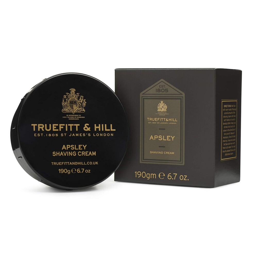 Truefitt & Hill Cream Truefitt Hill Shaving Bowl Apsley Premium Glycerinbased Lather Smooth Glide And Hydration For A Luxurious Shave 67 Oz