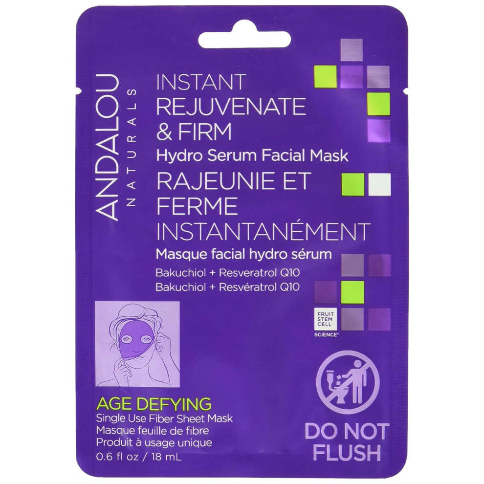 Andalou Naturals Age Defying Instant Rejuvenate Firm Sheet Mask
